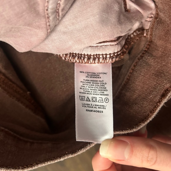 LOFT Women's Straight Brown Jeans Size 6 - Picture 9 of 9